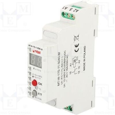 Relpol Minuterie MT-W-17S-11-9240-M multifonctionnelle 1P 10 A 0,1 s - 100 h 12 - 240 V CA/CC (860470), Relai Relpol Minuterie MT-W-17S-11-9240-M multifonctionnelle 1P 10 A 0,1 s - 100 h 12 - 240 V CA/CC (860470), Relai
