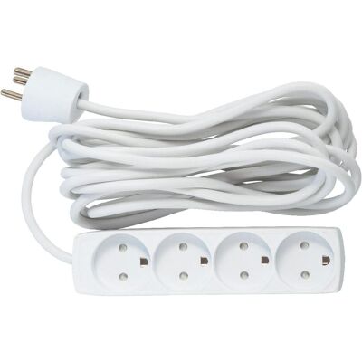 MicroConnect, Multiprise, 4-way Danish Power Strip 5m (CEE 7/3, 5 m) MicroConnect, Multiprise, 4-way Danish Power Strip 5m (CEE 7/3, 5 m)
