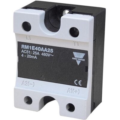 Carlo Gavazzi RM1E23AA25 - Relais à semi-conducteurs, boîtier industriel, commande par coupure de phase, Relai Carlo Gavazzi RM1E23AA25 - Relais à semi-conducteurs, boîtier industriel, commande par coupure de phase, Relai