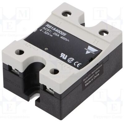 Carlo Gavazzi Relais : à semi-conducteurs Ucntrl : 4÷32 V CC, 25 A, 42÷440 V CA, RS1 monophasé, Relai Carlo Gavazzi Relais : à semi-conducteurs Ucntrl : 4÷32 V CC, 25 A, 42÷440 V CA, RS1 monophasé, Relai