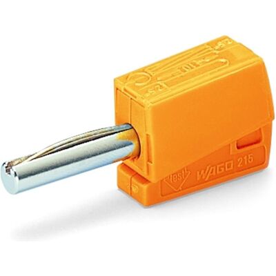 Wago Fiche banane 215-211, Câble + prise électronique, Orange Wago Fiche banane 215-211, Câble + prise électronique, Orange