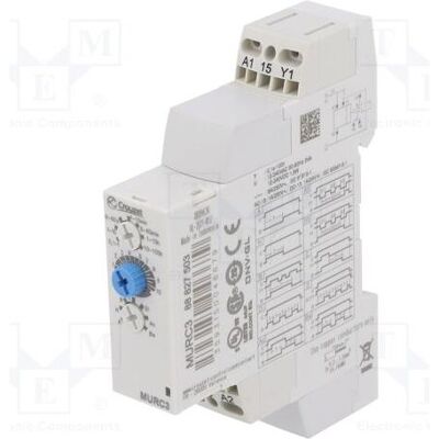 Crouzet Module d'automatisation : minuterie 0,1 s à 100 h, SPDT, 250 V CA/8 A, 12 à 240 V CC, Relai Crouzet Module d'automatisation : minuterie 0,1 s à 100 h, SPDT, 250 V CA/8 A, 12 à 240 V CC, Relai