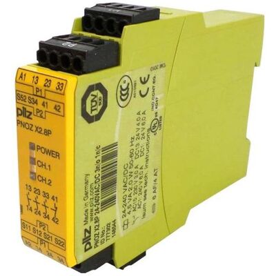 Pilz PNOZ X2.8P Relais de Sécurité - 24-240V - Double Canal Pilz PNOZ X2.8P Relais de Sécurité - 24-240V - Double Canal