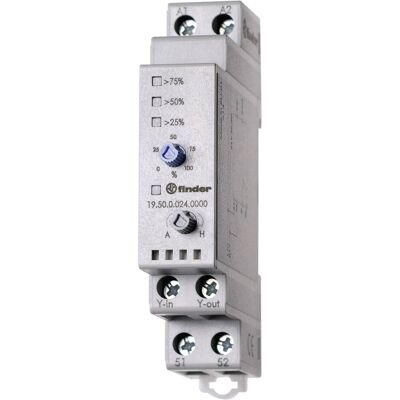 Finder 19.50.0.024.0000 - Module d'Entrée Analogique - 0-10V - Rail DIN Finder 19.50.0.024.0000 - Module d'Entrée Analogique - 0-10V - Rail DIN