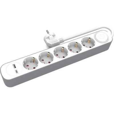 Plastrol, Multiprise, Verlängerungskabel-Steckdosen mit Schalter (7x, CEE 7/3, 3 m) Plastrol, Multiprise, Verlängerungskabel-Steckdosen mit Schalter (7x, CEE 7/3, 3 m)