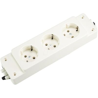 WIELAND - WSDL 1-3 WS - 3 prises - Blanche - Multiprise WIELAND - WSDL 1-3 WS - 3 prises - Blanche - Multiprise