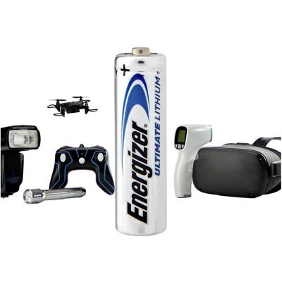 Energizer Lithium ultime (10 pcs, AA, 3000 mAh), Batteries + piles Energizer Lithium ultime (10 pcs, AA, 3000 mAh), Batteries + piles
