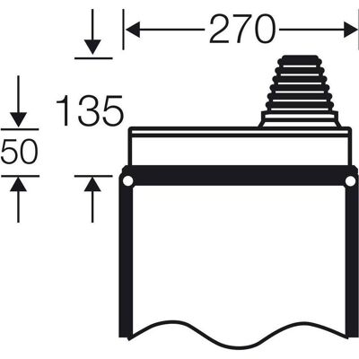 Hensel - FP FG 272 - 110x50mm - Plastique - Bride de montage Hensel - FP FG 272 - 110x50mm - Plastique - Bride de montage