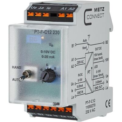 Metz Connect PT-F-C12 Convertisseur de signal - Séparation de potentiel et signal Metz Connect PT-F-C12 Convertisseur de signal - Séparation de potentiel et signal