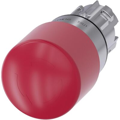Bouton d'arrêt d'urgence Siemens - Ø 22mm, Rond, Métal Bouton d'arrêt d'urgence Siemens - Ø 22mm, Rond, Métal