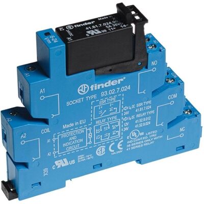 Finder Relais à État Solide 24V DC 5A Rail DIN Finder Relais à État Solide 24V DC 5A Rail DIN