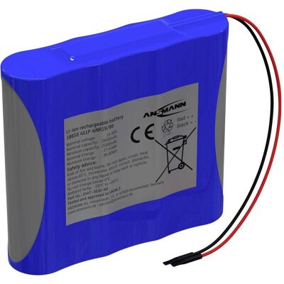Ansmann 4S1P Akkupack 4x 18650 Kabel Li-Ion 14.4V 2600mAh Akkupack 4x Li-Ion 1 (1 pcs, 18650, 2600 mAh), Batteries + piles Ansmann 4S1P Akkupack 4x 18650 Kabel Li-Ion 14.4V 2600mAh Akkupack 4x Li-Ion 1 (1 pcs, 18650, 2600 mAh), Batteries + piles