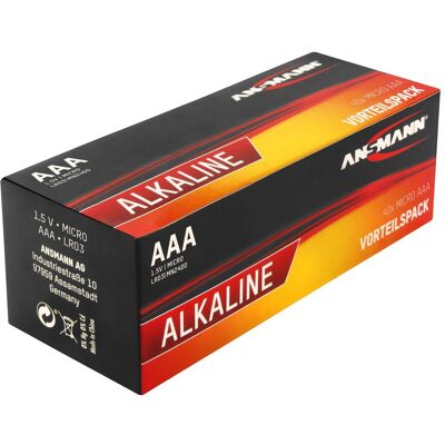 Ansmann Micro Rouge 40xAAA - Piles Ansmann Micro Rouge 40xAAA - Piles
