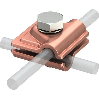 Connecteur Vario en cuivre OBO Bettermann - T/Croix/Parallèle, 8-10mm Connecteur Vario en cuivre OBO Bettermann - T/Croix/Parallèle, 8-10mm