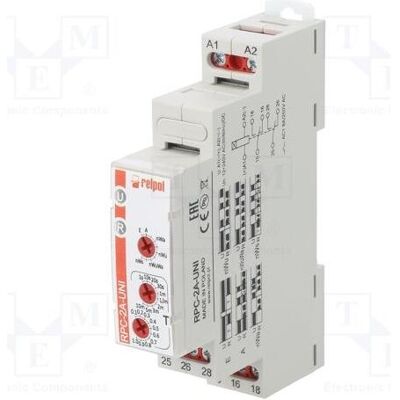 Relpol Relais temporisé 1P 12-240 V CA/CC RPC-2A-UNI 863217, Relai Relpol Relais temporisé 1P 12-240 V CA/CC RPC-2A-UNI 863217, Relai
