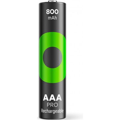 GP Batteries GP ReCyko Pro Batterie Rechargeable - AAA - 800 mAh - 1500 Cycles - Écologique GP Batteries GP ReCyko Pro Batterie Rechargeable - AAA - 800 mAh - 1500 Cycles - Écologique