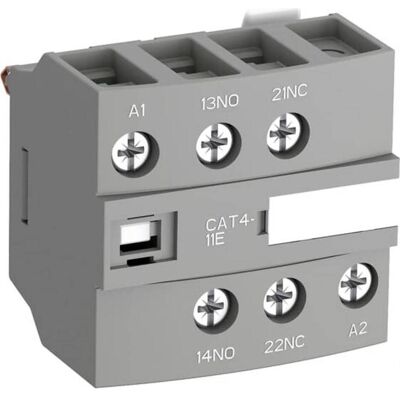 ABB Relais - CAT4-11M Bloc de Contacteurs auxiliaires - 1NO 1NC - 230V AC ABB Relais - CAT4-11M Bloc de Contacteurs auxiliaires - 1NO 1NC - 230V AC