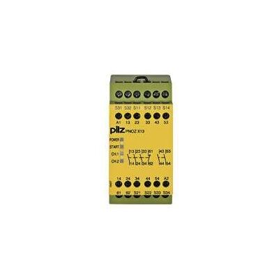 Relais de sécurité Pilz PNOZ X13 24V DC - Arrêt d'urgence & Surveillance de porte Relais de sécurité Pilz PNOZ X13 24V DC - Arrêt d'urgence & Surveillance de porte