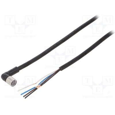 Omron Câble : pour capteurs/automatisation connecteur : 4 broches M8 femelle coudé longueur : 2 m, Câble + prise électronique, Noir Omron Câble : pour capteurs/automatisation connecteur : 4 broches M8 femelle coudé longueur : 2 m, Câble + prise électronique, Noir