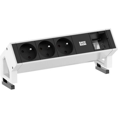 Bachmann, Multiprise, DESK2 - 3xUTE/French & 1xEmpty (3x, CEE 7/3, PECO 7/5) Bachmann, Multiprise, DESK2 - 3xUTE/French & 1xEmpty (3x, CEE 7/3, PECO 7/5)
