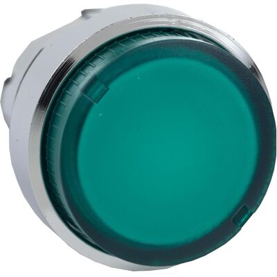 Schneider Electric Bouton-Poussoir Illuminé, Bouton + interrupteur, Argent, Vert Schneider Electric Bouton-Poussoir Illuminé, Bouton + interrupteur, Argent, Vert