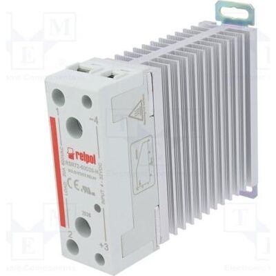 Relpol Relais semi-conducteurs monophasés 600 V CA, 4-32 V CC, AC1 20/600 V CA, RSR72-60D20-H, 2616008, Relai Relpol Relais semi-conducteurs monophasés 600 V CA, 4-32 V CC, AC1 20/600 V CA, RSR72-60D20-H, 2616008, Relai