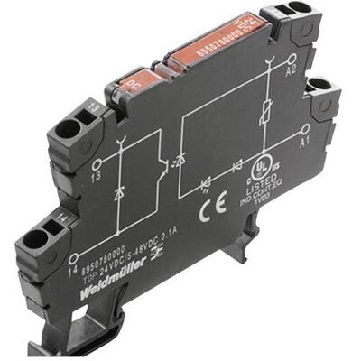 Relais à Semi-conducteurs Weidmüller 8951160000-1 - Contrôle 5V DC, Charge 230V AC 0.1A Relais à Semi-conducteurs Weidmüller 8951160000-1 - Contrôle 5V DC, Charge 230V AC 0.1A