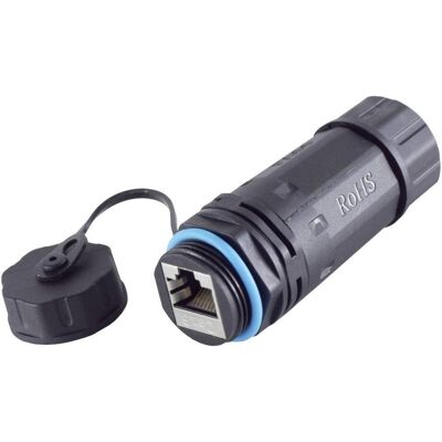 Connecteur RJ45 BKL Electronic - Cat 6, IP68, Extérieur, 8 pôles Connecteur RJ45 BKL Electronic - Cat 6, IP68, Extérieur, 8 pôles