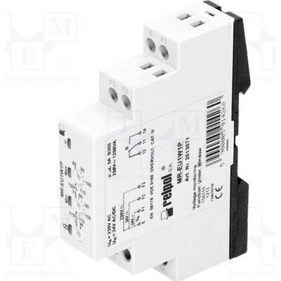 Relpol Relais de surveillance de tension 1P 24 V CA/CC, 230 V CA monophasé MR-EU1W1P 2613071, Relai Relpol Relais de surveillance de tension 1P 24 V CA/CC, 230 V CA monophasé MR-EU1W1P 2613071, Relai