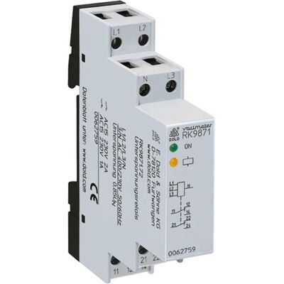 Dold Relais de sous-tension RK9871.71 3/N CA 400/230 V 50/60 Hz, Relai Dold Relais de sous-tension RK9871.71 3/N CA 400/230 V 50/60 Hz, Relai