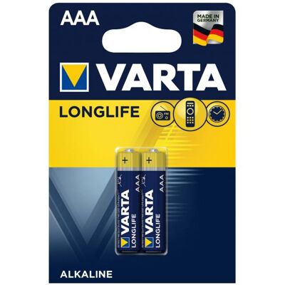 Piles alcalines AAA Varta Longlife Piles alcalines AAA Varta Longlife