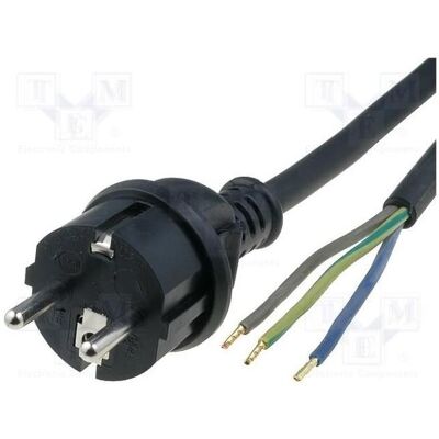 Jonex, Rallonge, Câble H05RR-F 3 × 2,5 mm², fiche CEE 7/7 (E/F), câbles en caoutchouc, 16 A (3 m, CEE 7/7) Jonex, Rallonge, Câble H05RR-F 3 × 2,5 mm², fiche CEE 7/7 (E/F), câbles en caoutchouc, 16 A (3 m, CEE 7/7)