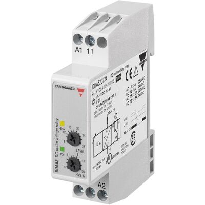 Relais de Sous-tension Carlo Gavazzi DUA52 - SPDT, rail DIN Relais de Sous-tension Carlo Gavazzi DUA52 - SPDT, rail DIN