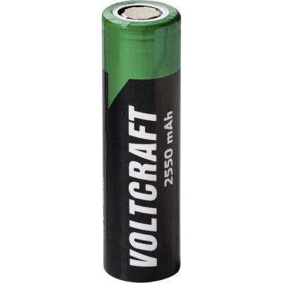 Voltcraft Batterie spéciale 18650 à extrémité plate Li-Ion 3,6 V 2 550 mAh, 1 pièce (1 pcs, 18650, 2550 mAh), Batteries + piles Voltcraft Batterie spéciale 18650 à extrémité plate Li-Ion 3,6 V 2 550 mAh, 1 pièce (1 pcs, 18650, 2550 mAh), Batteries + piles