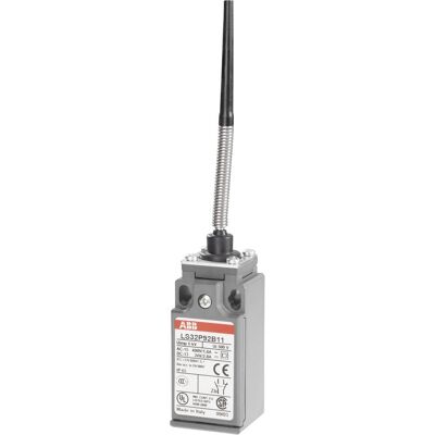 ABB Interrupteur de fin de course 400 V/AC 1.8 A tige à ressort à détection LS32P92B11 IP65 1 pc., Bouton + interrupteur ABB Interrupteur de fin de course 400 V/AC 1.8 A tige à ressort à détection LS32P92B11 IP65 1 pc., Bouton + interrupteur