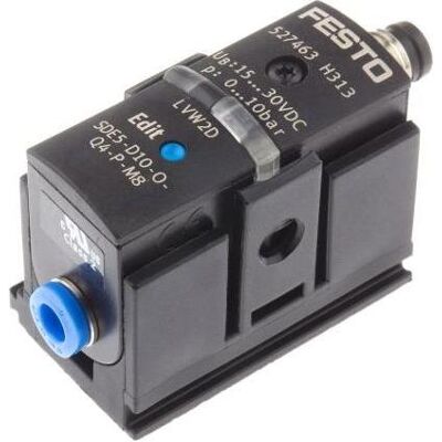 Festo Pressure sensor, M8 plug, 0 to 10 bar, Bouton + interrupteur Festo Pressure sensor, M8 plug, 0 to 10 bar, Bouton + interrupteur