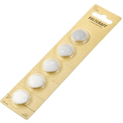 Voltcraft LM2032 Pile bouton CR 2032 Lithium 220 mAh 3 V 5 pcs. (5 pcs, CR2032, 220 mAh), Batteries + piles Voltcraft LM2032 Pile bouton CR 2032 Lithium 220 mAh 3 V 5 pcs. (5 pcs, CR2032, 220 mAh), Batteries + piles