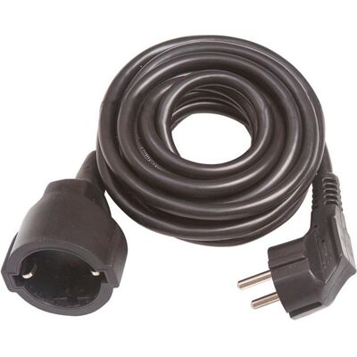 Simon, Rallonge, Rallonge avec 1 prise, 16 a 250 v, ip20, câble h05 vv-f 3g1.5 mm², 3 m, noir (3 m, CEE 7/3) Simon, Rallonge, Rallonge avec 1 prise, 16 a 250 v, ip20, câble h05 vv-f 3g1.5 mm², 3 m, noir (3 m, CEE 7/3)