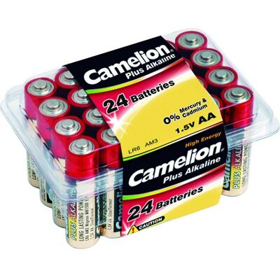 Camelion Pile Mignon (AA) Alcaline-Ma (24 pcs, AA, 2800 mAh), Batteries + piles Camelion Pile Mignon (AA) Alcaline-Ma (24 pcs, AA, 2800 mAh), Batteries + piles