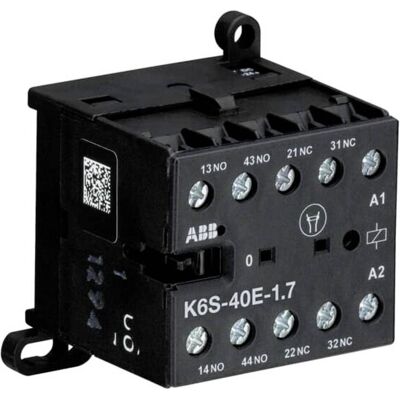 ABB K6S-40E-2.8-72 Petit contacteur auxiliaire 17-32VDC, 2,8W GJH1213001R7402, Relai ABB K6S-40E-2.8-72 Petit contacteur auxiliaire 17-32VDC, 2,8W GJH1213001R7402, Relai