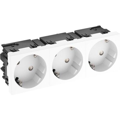 OBO Bettermann OBO STD-D3SC RW3 Prise électrique - Contact de protection 3 voies OBO Bettermann OBO STD-D3SC RW3 Prise électrique - Contact de protection 3 voies