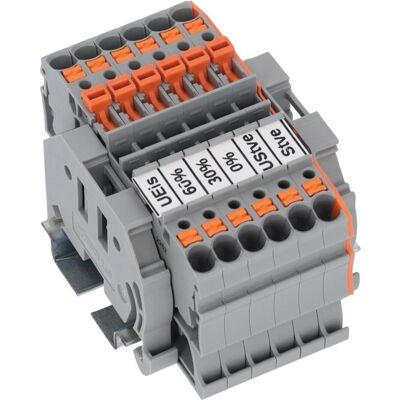 Wago Relaisklemmenleiste, Accessoires électroniques + boîtier, Gris Wago Relaisklemmenleiste, Accessoires électroniques + boîtier, Gris