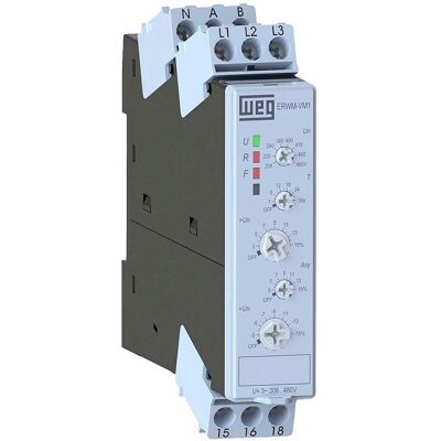 WEG - ERWM-VM1-01D90 - 208-240V 50/60Hz - Relais de surveillance WEG - ERWM-VM1-01D90 - 208-240V 50/60Hz - Relais de surveillance