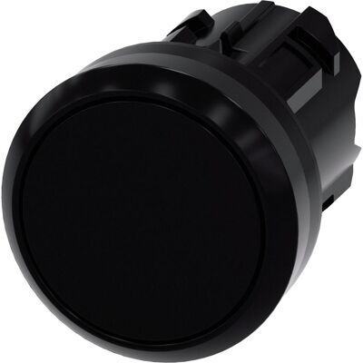 Siemens Pushbutton, 22mm, rond, plastique, noir, Bouton + interrupteur, Noir Siemens Pushbutton, 22mm, rond, plastique, noir, Bouton + interrupteur, Noir