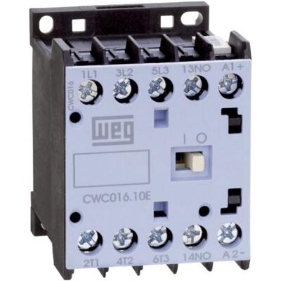 Weg CWC07-10-30D24 Contacteur - 3 phases, 3 kW, 230V, 7A, contact auxiliaire Weg CWC07-10-30D24 Contacteur - 3 phases, 3 kW, 230V, 7A, contact auxiliaire