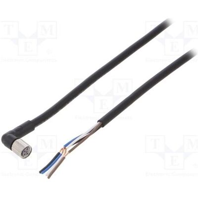 Omron Câble : pour capteurs/automatisation broches : 4 connecteurs femelles M8 coudés longueur : 5 m, Câble + prise électronique, Noir Omron Câble : pour capteurs/automatisation broches : 4 connecteurs femelles M8 coudés longueur : 5 m, Câble + prise électronique, Noir