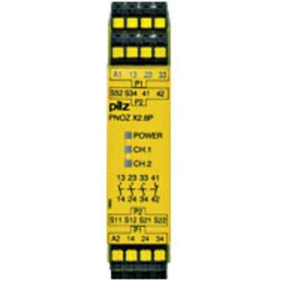 Pilz GmbH & Co. KG Relais de sécurité PNOZ X2.8P c 24-240VAC/DC 3n/o, Relai Pilz GmbH & Co. KG Relais de sécurité PNOZ X2.8P c 24-240VAC/DC 3n/o, Relai