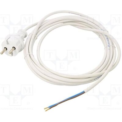 Jonex, Rallonge, Câble H03VV-F 2 × 1 mm², fiche CEE 7/17 (C), câbles en PVC blancs de 5 m (5 m, CEE 7/17) Jonex, Rallonge, Câble H03VV-F 2 × 1 mm², fiche CEE 7/17 (C), câbles en PVC blancs de 5 m (5 m, CEE 7/17)