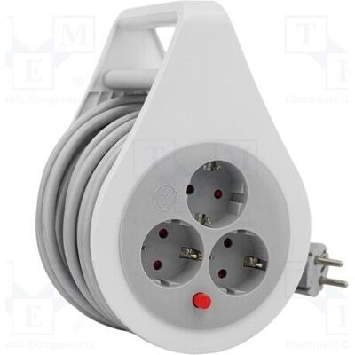 Plastrol, Rallonge, Rallonge H05VV-F 3G 1,5 mm² 10 m PVC blanc Nombre de prises : 3 (10 m, CEE 7/7) Plastrol, Rallonge, Rallonge H05VV-F 3G 1,5 mm² 10 m PVC blanc Nombre de prises : 3 (10 m, CEE 7/7)
