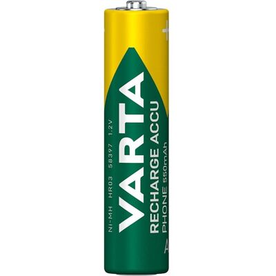 Varta T397 B2 (2 pcs, AAA, 550 mAh), Batteries + piles Varta T397 B2 (2 pcs, AAA, 550 mAh), Batteries + piles